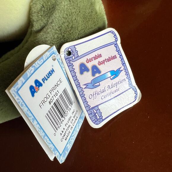 A&A Plush Frog Prince 07161 Flopsies Collection Plush, Stuffed Animal 12" - Picture 4 of 7